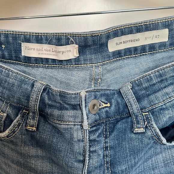 Pilcro and the Letterpress Slim Boyfriend Distressed Cuffed Shorts (27) - Picture 3 of 3